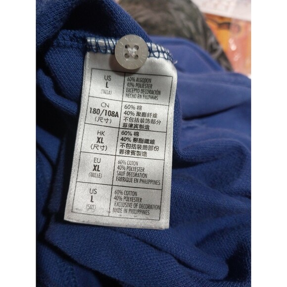 Disney Parks sz Large Blue Polo Golf Shirt Mickey Mouse Embroidered Collared Men - Picture 5 of 6